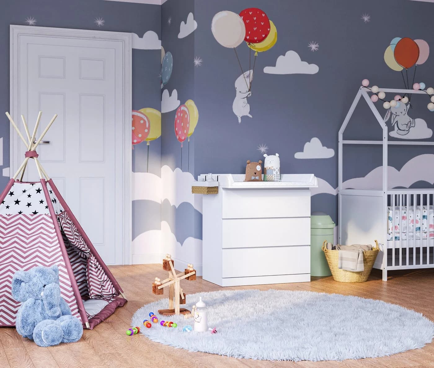 Bellabino Wickelaufsatz Oti für IKEA Malm Hemnes Nordli