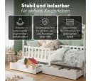 Bellabino Kinderbett Bia Weiß mit Rausfallschutz & Schubladen Bild 3