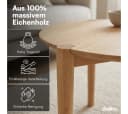 skølm Couchtisch Åsarna aus Eiche Massivholz 70 cm geölt & lackiert Bild 3
