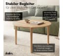 skølm Couchtisch Åsarna aus Eiche Massivholz 70 cm geölt & lackiert Bild 5