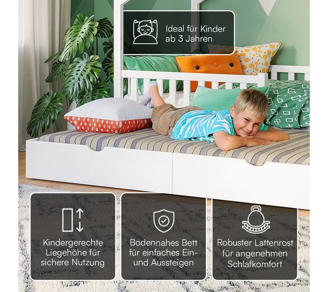 Bellabino Hausbett Vils mit Ausziehbett & Rausfallschutz - Bild 3