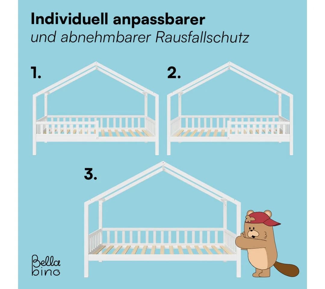 Bellabino Hausbett Vils mit Ausziehbett & Rausfallschutz - Bild 5
