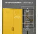 skølm Kleiderschrank Atria Metall Senfgelb Bild 4