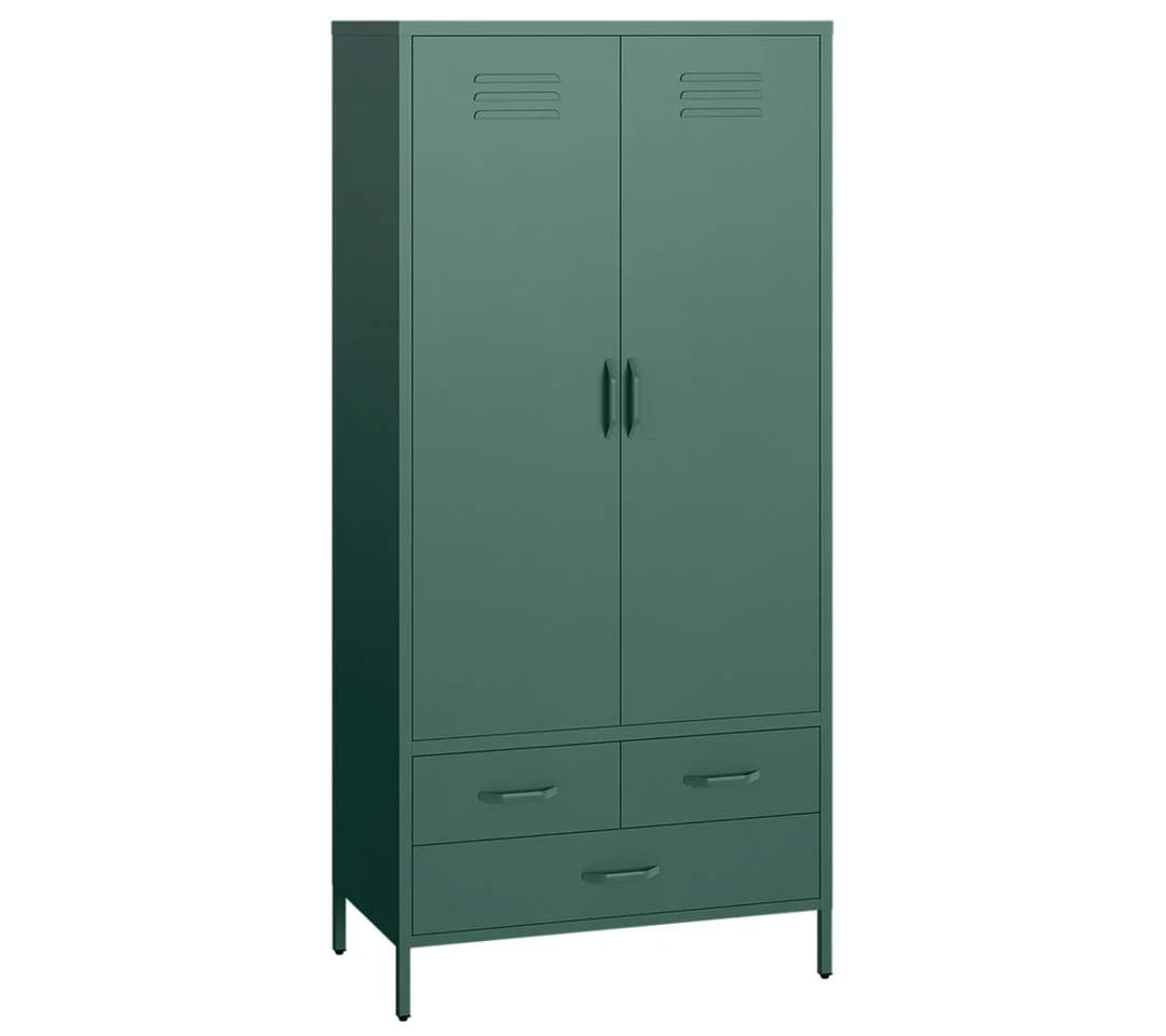 skølm Kleiderschrank Atria aus Metall (Dunkelgrün)