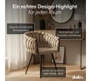 skølm Esszimmerstuhl Sudri Samt macchiato 6er Set Bild 3