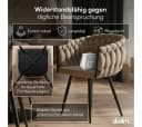 skølm Esszimmerstuhl Sudri Samt macchiato 6er Set Bild 4