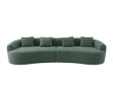 skølm Sofa Loki Teddy-Bouclé-Stoff 4-Sitzer Dunkelgrün Bild 1