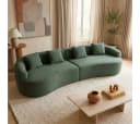 skølm Sofa Loki Teddy-Bouclé-Stoff 4-Sitzer Dunkelgrün Bild 2