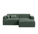 skølm Sofa Freki Cord 3-Sitzer Dunkelgrün Bild 1