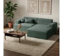skølm Sofa Freki Cord 3-Sitzer Dunkelgrün Bild 2