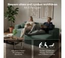 skølm Sofa Freki Cord 3-Sitzer Dunkelgrün Bild 3