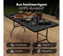 STEELSØN Klapptisch Zennar Schwarz HDPE-Kunststoff Bild 3