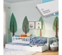 Bellabino Kinderbett Vils Weiß mit Schublade und Matratze Bild 2