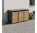 STEELSØN Mülltonnenbox Kestra 120L Holzoptik Bild 1