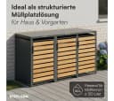 STEELSØN Mülltonnenbox Kestra 120L Holzoptik Bild 3