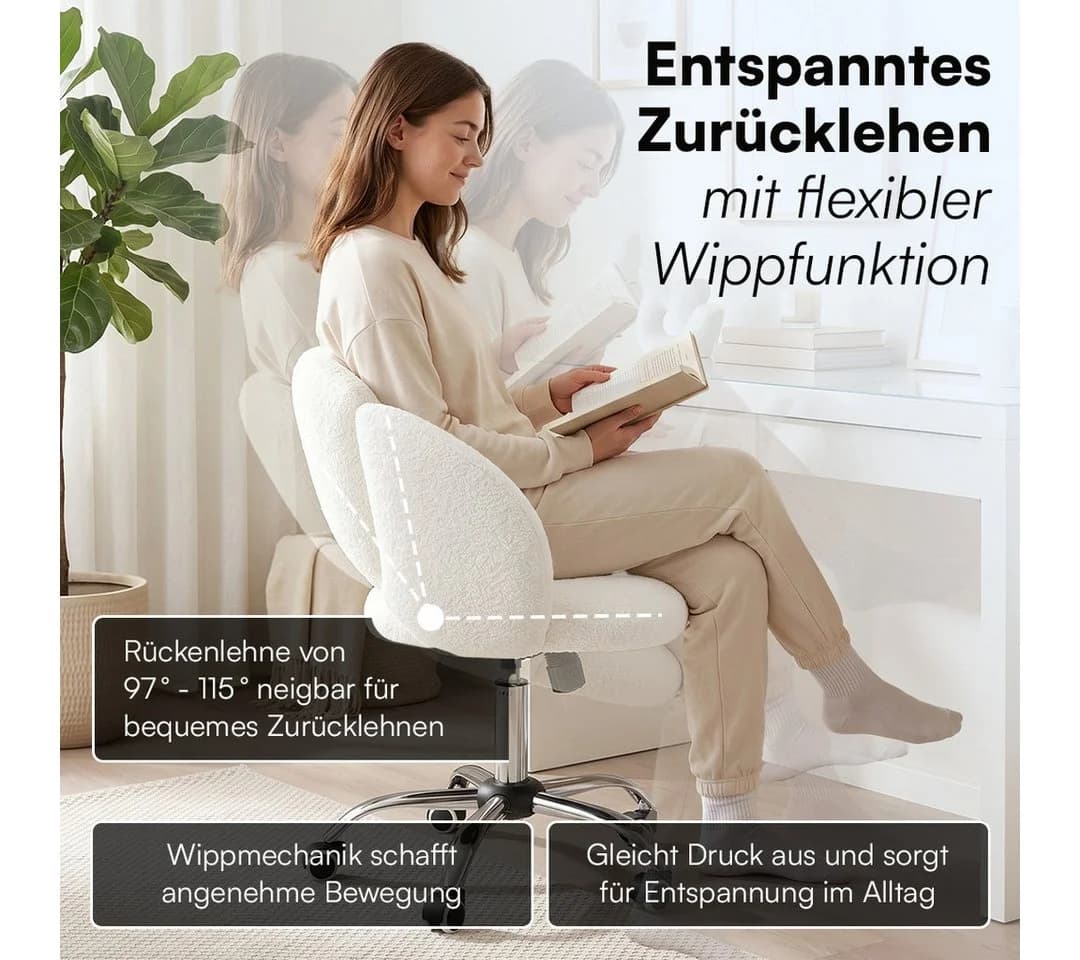 Ergonomischer Bürostuhl in Weiß - Bild 3