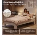 Bellamio Massivholzbett Kavir Weiß mit Lattenrost Bild 4