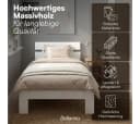 Bellamio Massivholzbett Kavir Weiß mit Lattenrost Bild 5