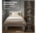 Bellamio Massivholzbett Kavir Cremegrau mit Lattenrost Bild 5