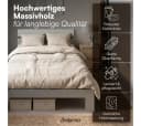 Bellamio Massivholzbett Kavir Cremegrau mit Lattenrost Bild 5