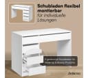 Bellamio Schminktisch Nore mit LED-Beleuchtung Weiß Bild 3