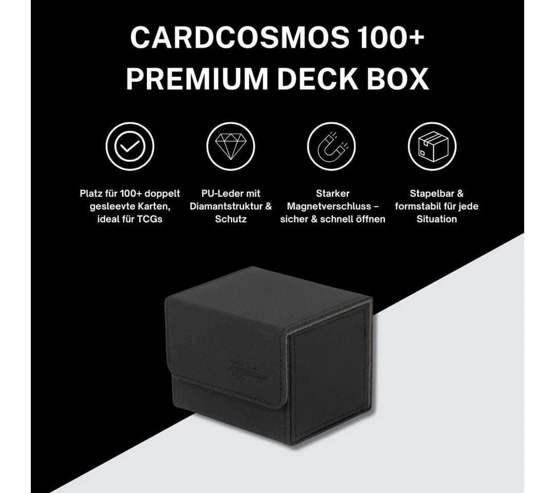 cardcosmos 100+ Premium Deck Box für Sammelkarten
