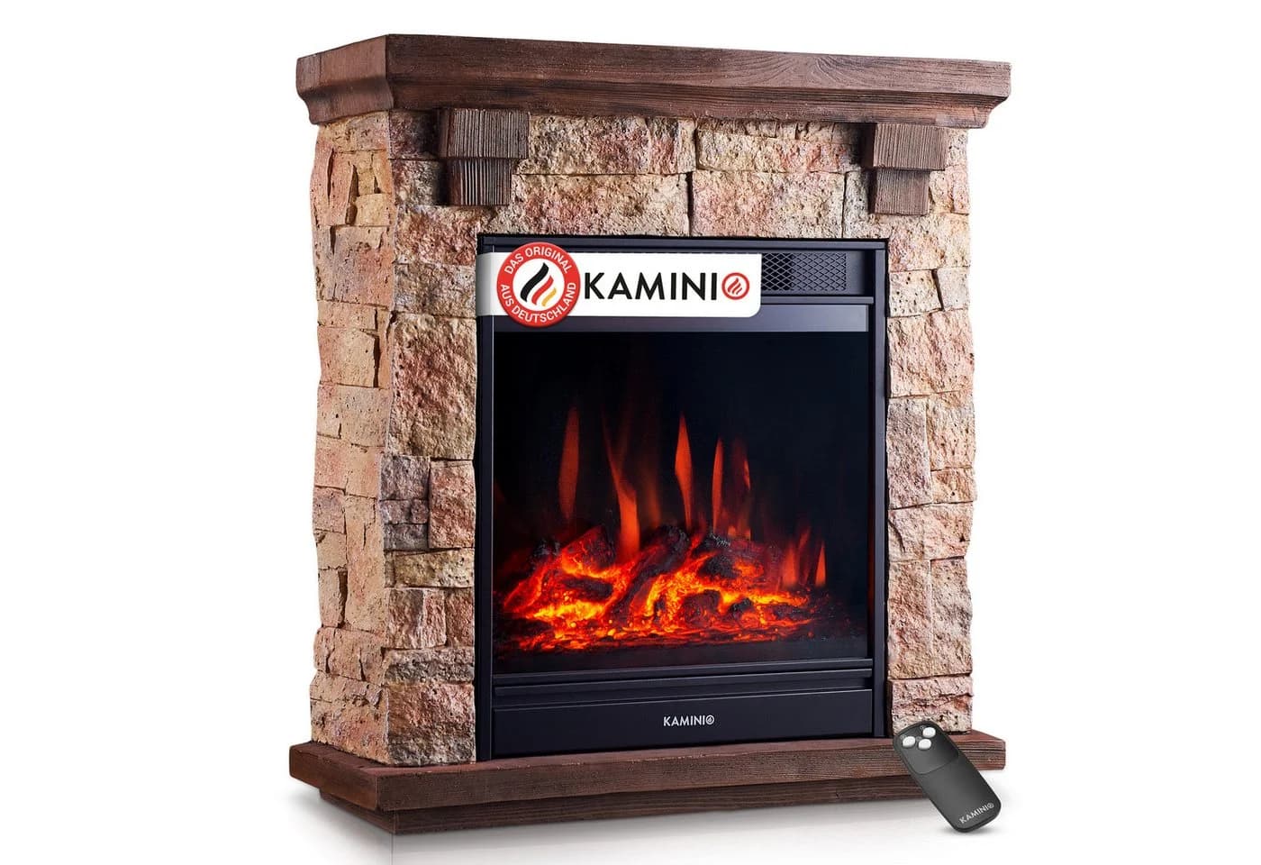 KAMINIO Elektrokamin JUAN 3D-Flammeneffekt 1800W - Bild 2