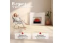 KAMINIO Elektrokamin NOAH Schwarz mit 3D-Flammeneffekt & 1800W Heizung Bild 1