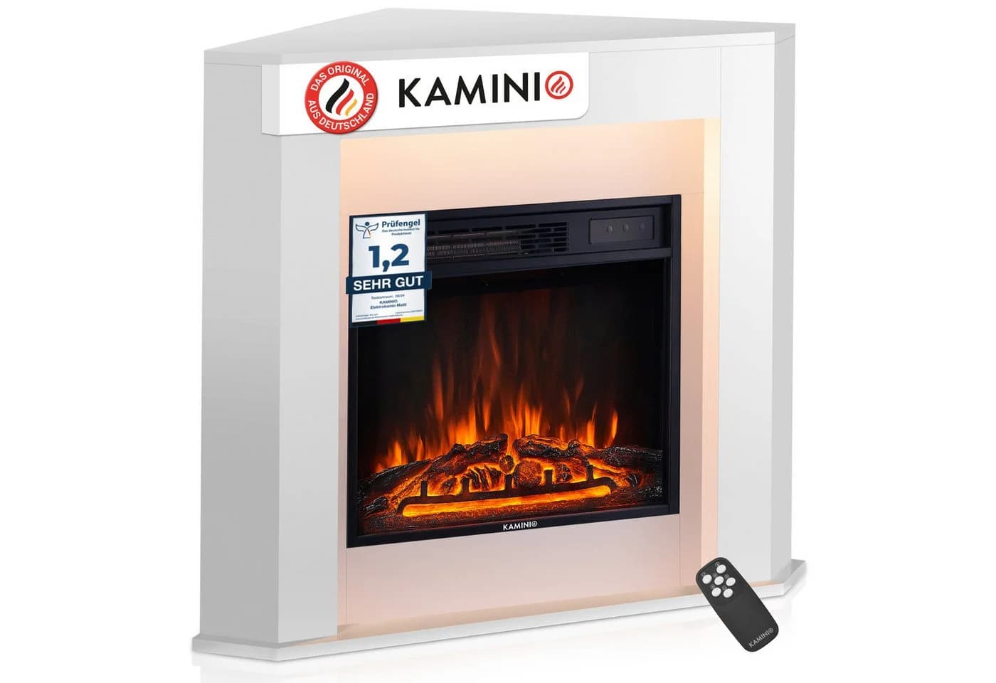 KAMINIO Elektrokamin MATTI 3D-Flammeneffekt Ambientelicht 1800W - Bild 2
