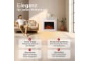 KAMINIO Elektrokamin MATTI Weiß mit 3D-Flammeneffekt & 1800W Heizung Bild 1