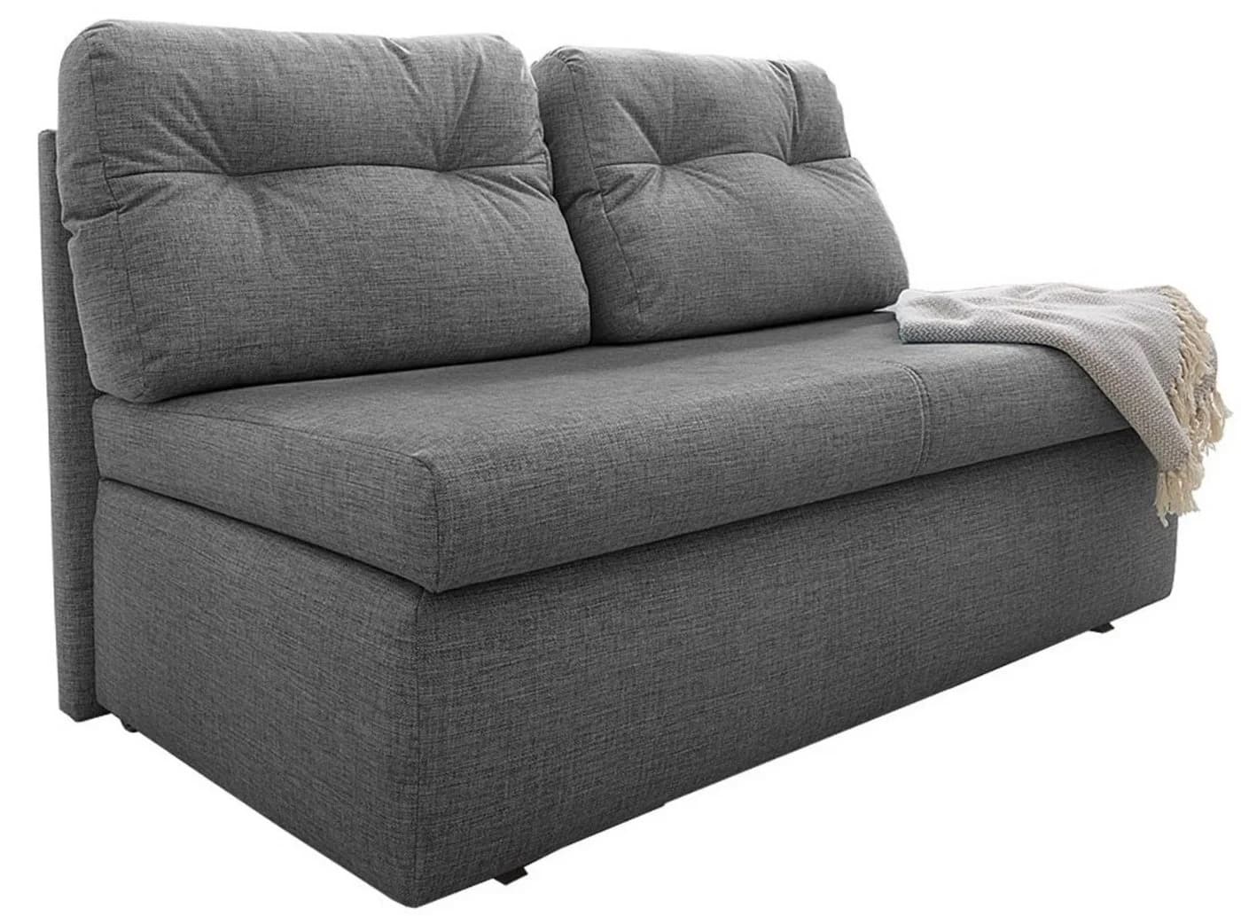 luma-home Schlafsofa 15119 Grau mit Bettkasten und Schlaf-Funktion - Bild 2