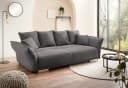 luma-home Big-Sofa 17214, mit Bettfunktion, Cord Grau Anthrazit Bild 3