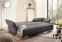 luma-home Big-Sofa 17214, mit Bettfunktion, Cord Grau Anthrazit Bild 4