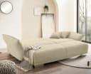 luma-home Big-Sofa mit Bettfunktion und Stauraum Beige Grau Bild 4