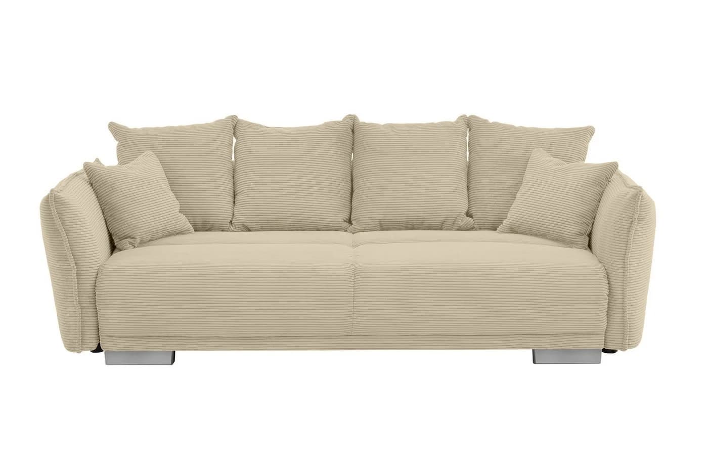 luma-home Big-Sofa mit Bettfunktion und Stauraum Beige Grau - Bild 5