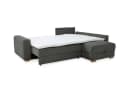 luma-home Ecksofa Dauerschlafer mit Bettkasten Cord Dunkelgrau Bild 1