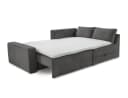 luma-home Ecksofa 15233 Grau Cord Boxspring mit Schlaffunktion Bild 1