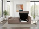 luma-home Ecksofa 15234 - Braun Taupe, Boxspring, 260x181x88 cm Bild 4