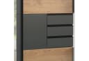 luma-home Schwebetürenschrank 22503 Eichendekor mit Grafit Bild 4