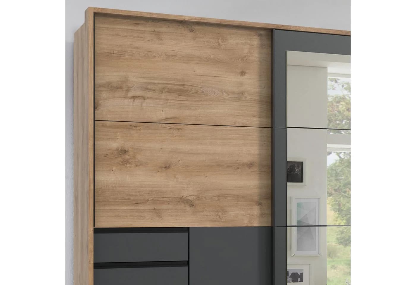 luma-home Schwebetürenschrank 22506 Passepartout Eiche Dekor - Bild 5