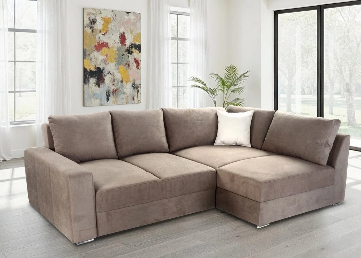 luma-home Ecksofa 15108-OTTO-1 Dauerschläfer Boxspring Kaltschaum-Topper - Bild 3