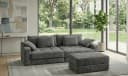 luma-home Big-Sofa 15243 Grau Chenille mit Bettkästen Bild 3