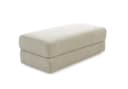 luma-home Polsterhocker Beige Grau Cord Bonellfederkern Bild 2