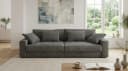 luma-home Big-Sofa 15261 Lounge Couch Dunkelgrau Cord Bild 1