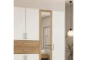 luma-home Drehtürenschrank Weiß mit Spiegeln und Schubkästen Bild 5