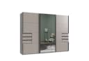 luma-home Schwebetürenschrank Sandgrau mit Spiegelfront und Schubladen Bild 2
