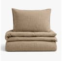 Sandiik Musselin Bettwäsche Warm Taupe 100% Biobaumwolle Made in Stuttgart Bild 3