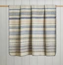 Sandiik Wohndecke Smooth Stripe aus Biobaumwolle Beige Bild 1
