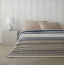 Sandiik Wohndecke Smooth Stripe aus Biobaumwolle Beige Bild 2