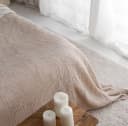 Wohndecke Musselin Biobaumwolle Graubeige Sandiik Bild 5